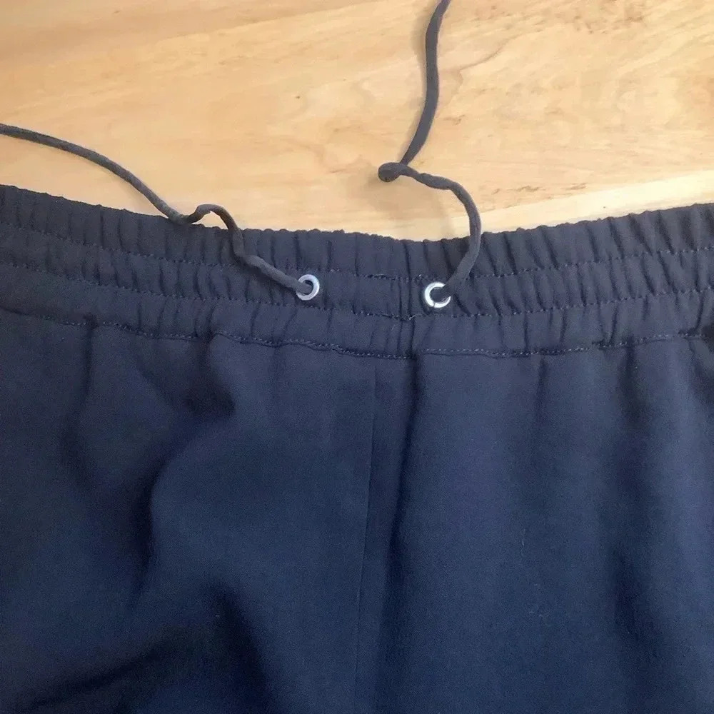 ARITZIA WILFRED Buffon Black Japanese Crepe Side Stripe Joggers S - Picture 7 of 15